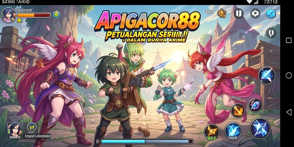 Tampilan gameplay seru dari APIGACOR88 di dunia Anime.