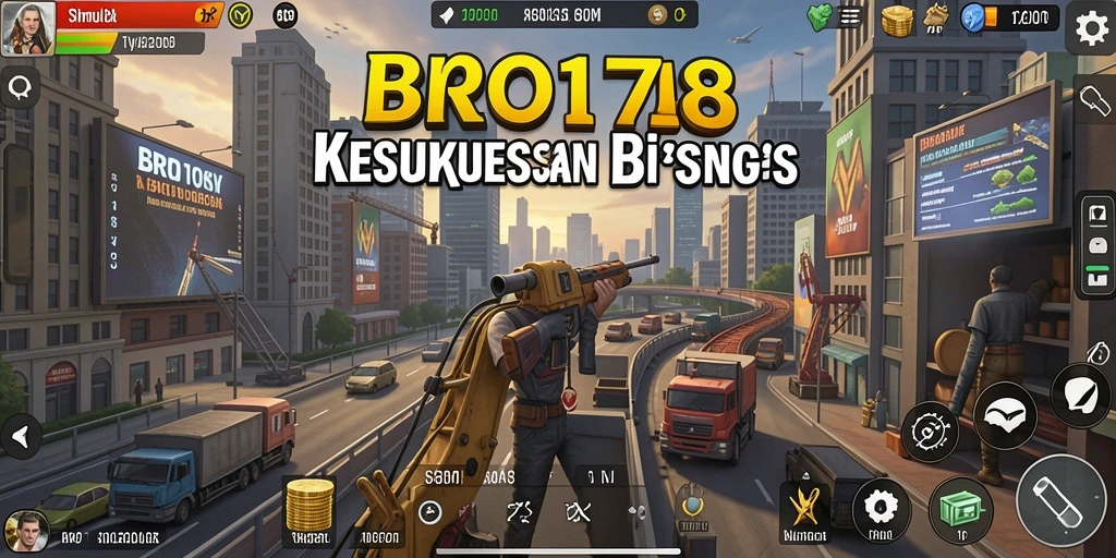 Tampilan gameplay seru dalam mengelola dan mengembangkan bisnis.