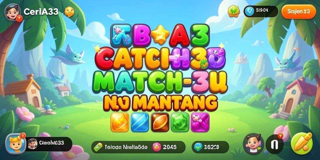 Tampilan gameplay CERIA33 yang seru dan penuh warna.