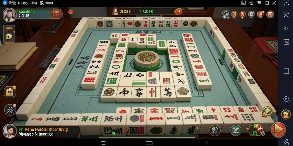 Tampilan menarik dari gameplay Mahjong di ID098 dengan berbagai ubin.