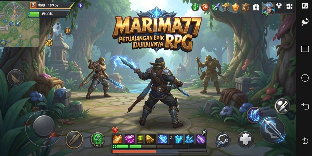 Screenshot gameplay menyajikan aksi seru dalam pertempuran RPG.