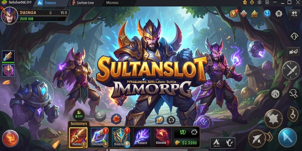Screenshot gameplay SULTANSLOT menampilkan pertarungan seru dan karakter yang beragam.