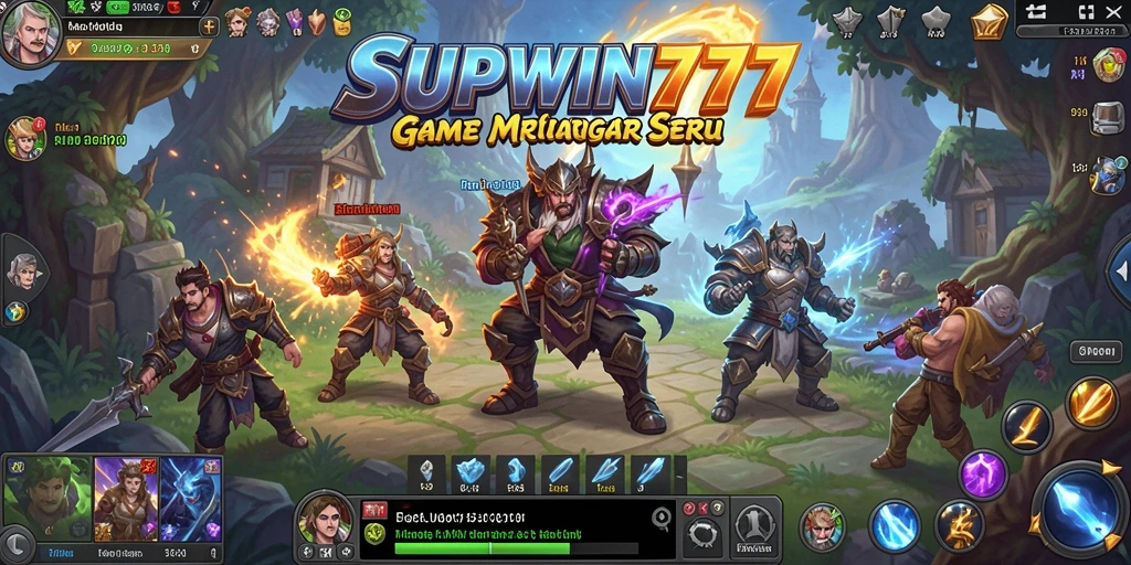 Screenshot gameplay SUPWIN777 menampilkan aksi seru dalam pertarungan MMORPG.