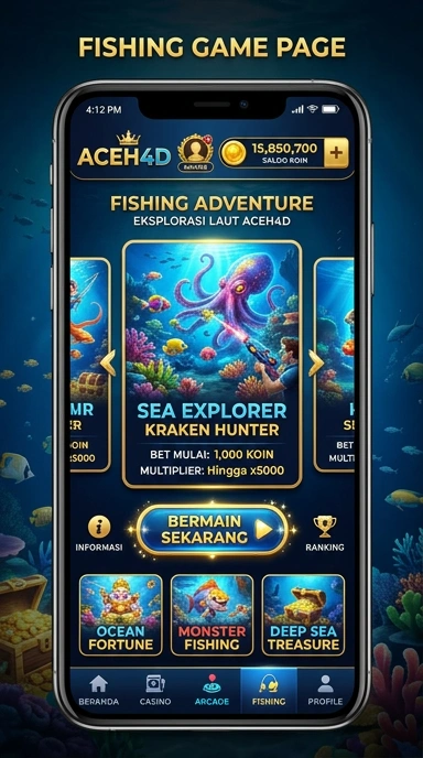 Screenshot dari katalog aplikasi aceh4d yang lengkap.